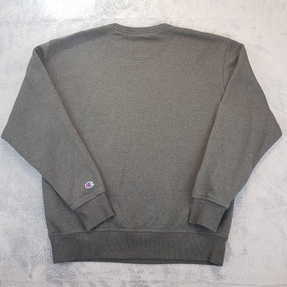 CHAMPION Sweatshirt Unisex Large US L Champion Crewneck Sweatshirt Gray Grey - Picture 10 of 13